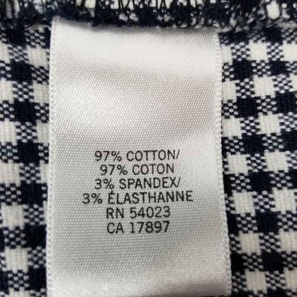 Banana Republic Factory Black White Gingham Check Flat Front Shorts Size 12 - Picture 6 of 6